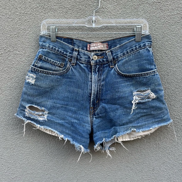 Vintage Levi’s 569 Cutoff Shorts 16 Regular / Size 28 - Picture 2 of 7
